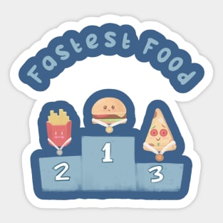 fastest food Sticker